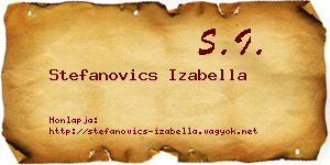 Stefanovics Izabella névjegykártya